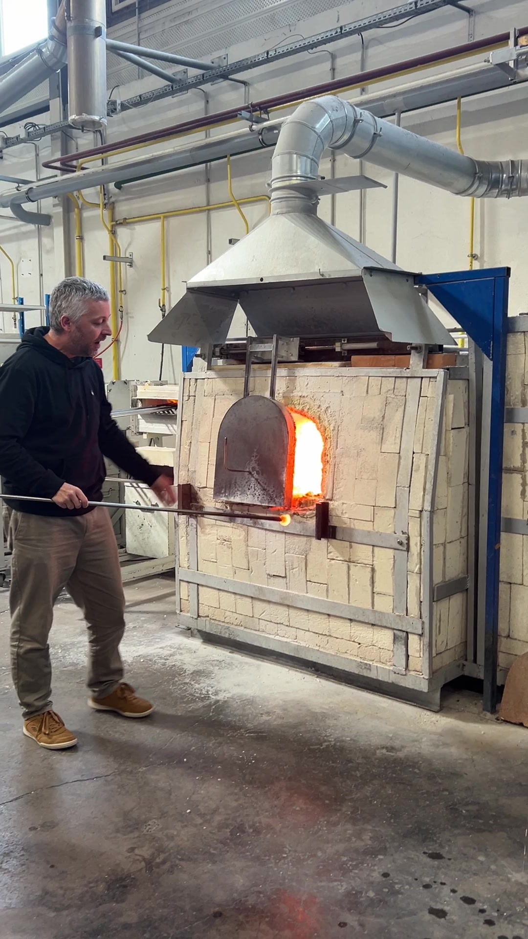 Préparation de soufflage à la canne