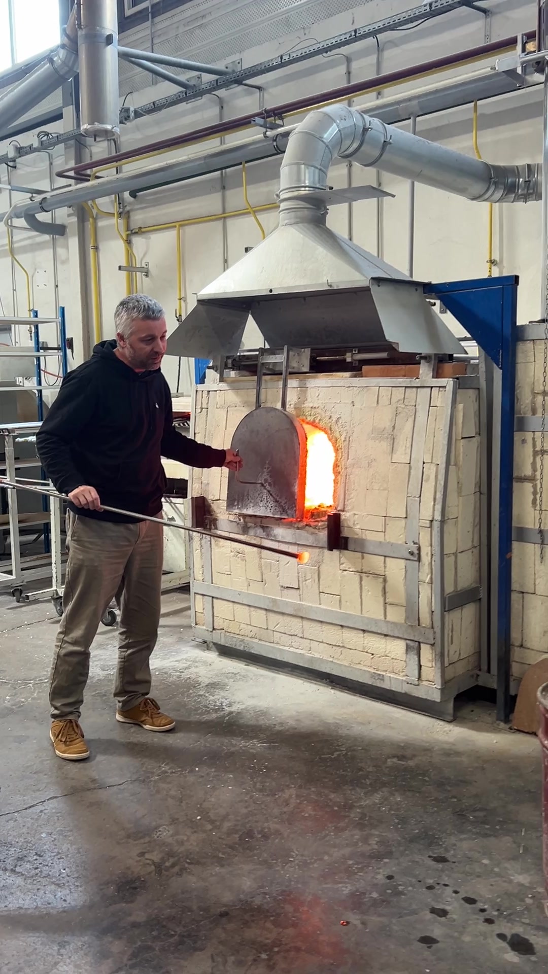 Soufflage sphère à la canne