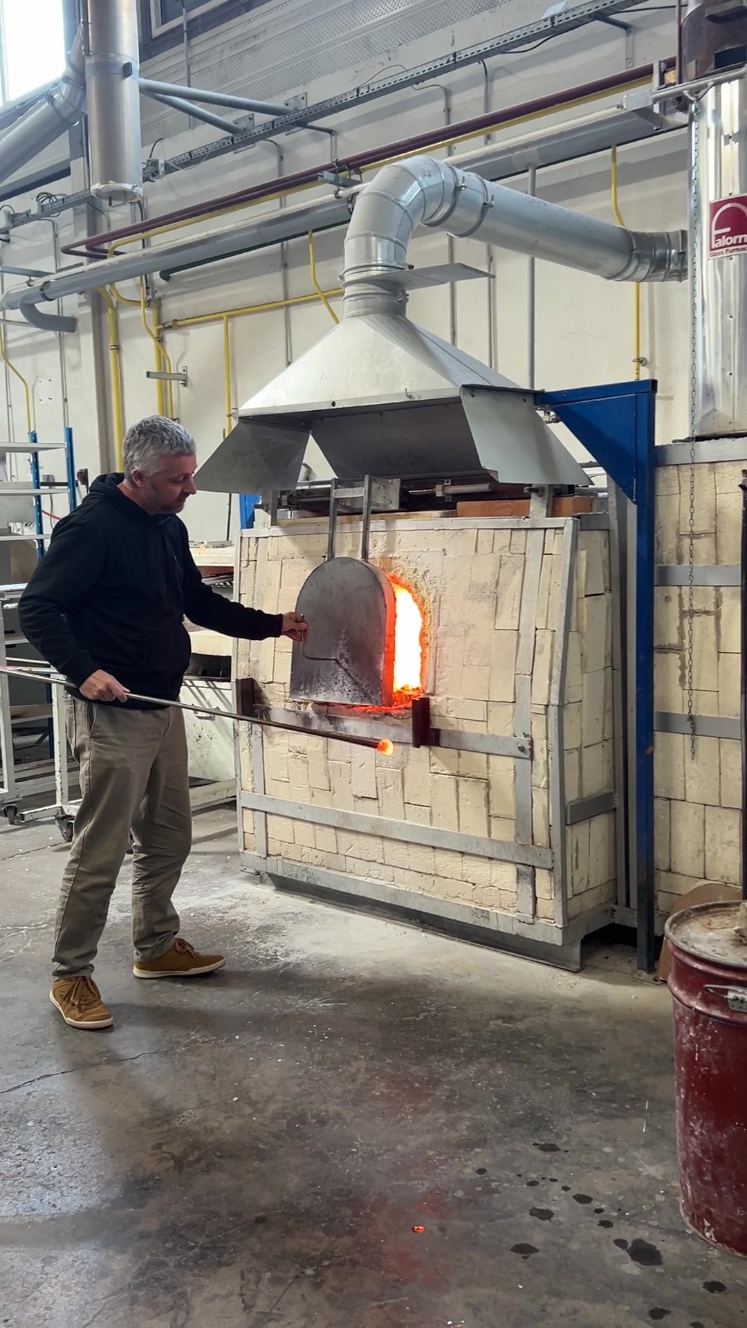 Souffler une boule à la canne